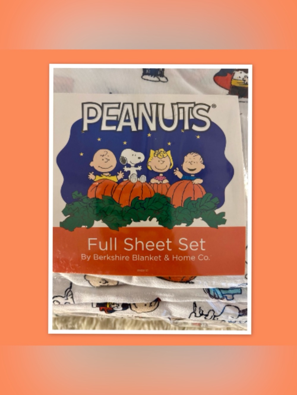 Berkshire Blanket & Home Co. ~ Peanuts Halloween Full Sheet Set